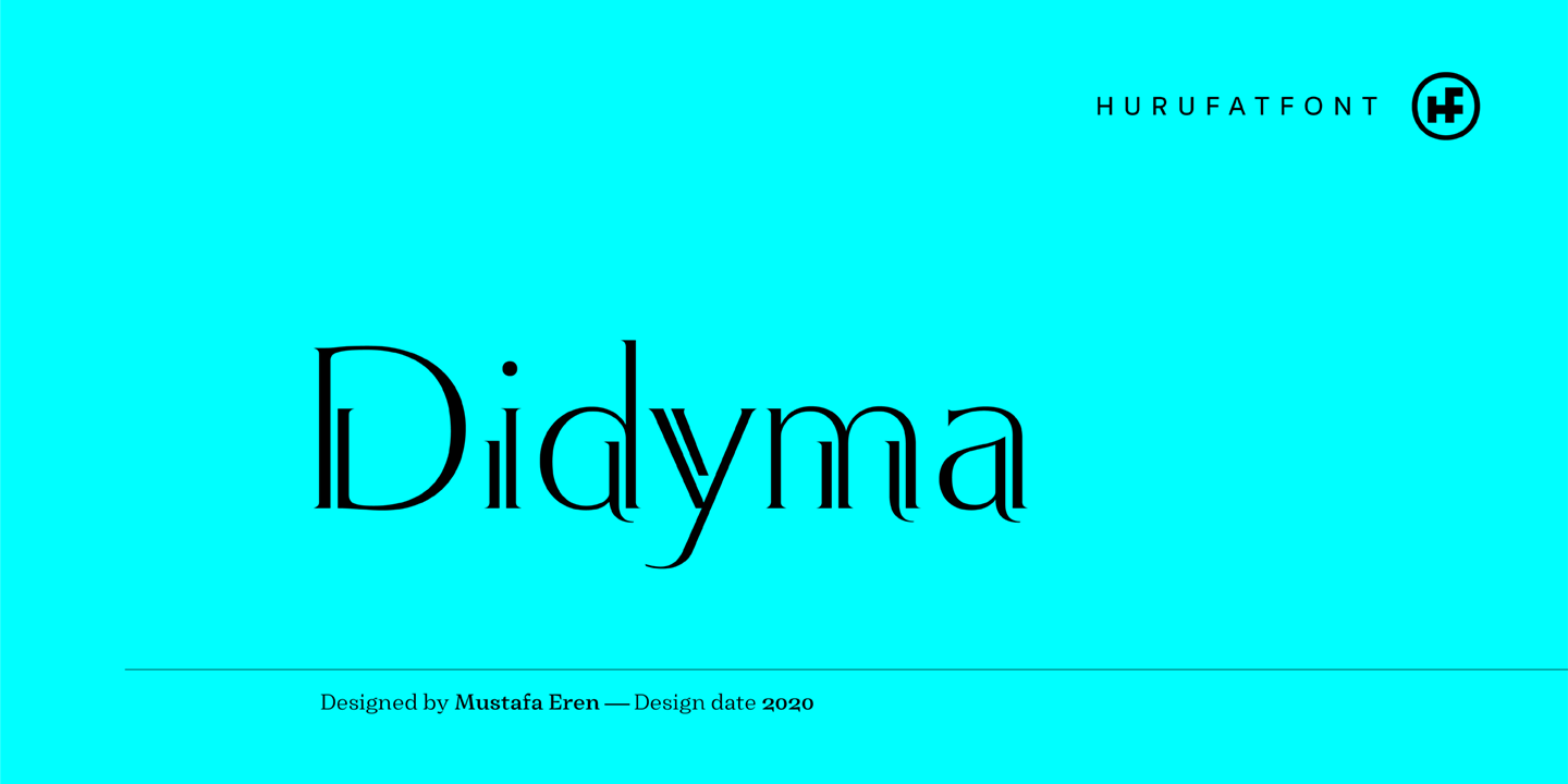 Beispiel einer Didyma-Schriftart